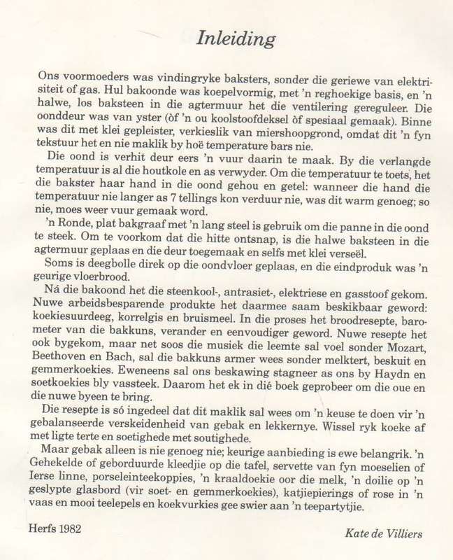 TEEPARTYTJIEBOEK - KATE DE VILLIERS (1 STE UITGAWE 1982)