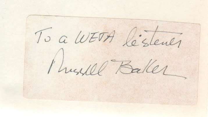 GROWING UP - RUSSELL BAKER (SIGNED (1982)