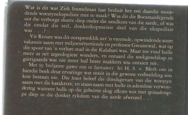 PLEK VAN DIE DOOIE GEESTE - H S VAN BLERK (1 STE UITGAWE 1982)