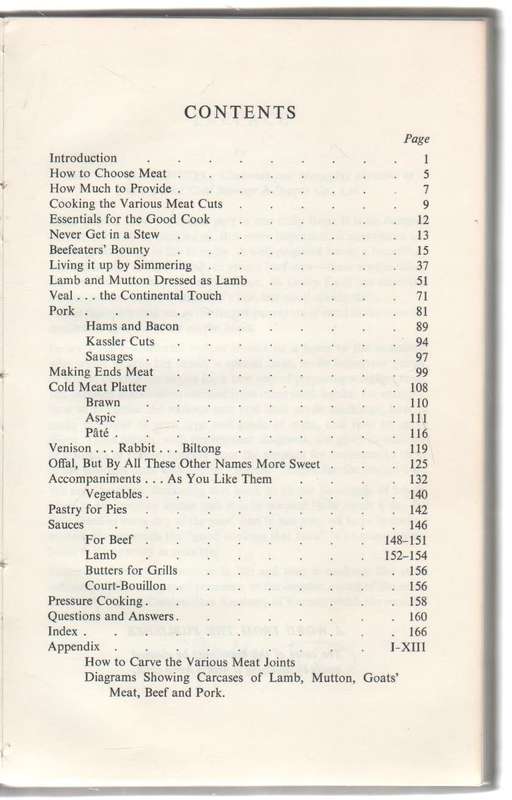 MEAT ON THE MENU IN SOUTHERN AFRICA - LESLEY FAULL (1968)