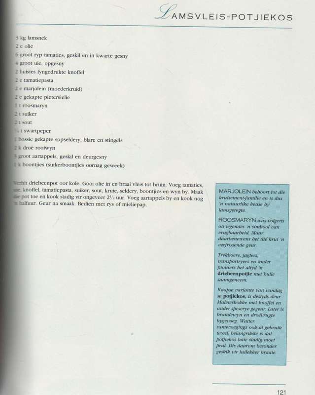 EGOLI, FRANZ MARX, RESEPTEBOEK - EDUAN NAUDE & BRIAN SHALKOFF, GRAMADOELAS AFRIKA RESTAURANT