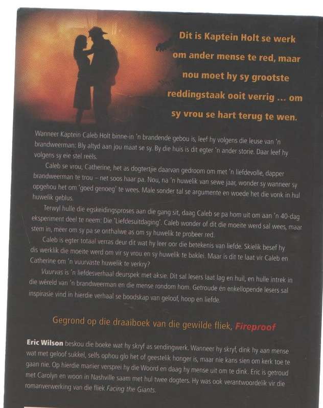 VUURVAS, AAN JOU SY VIR ALTYD - ERIC WILSON (2008)