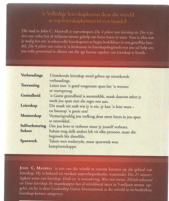 DIE 8 PILARE VAN UITNEMENDHEID - JOHN C MAXWELL (2012)