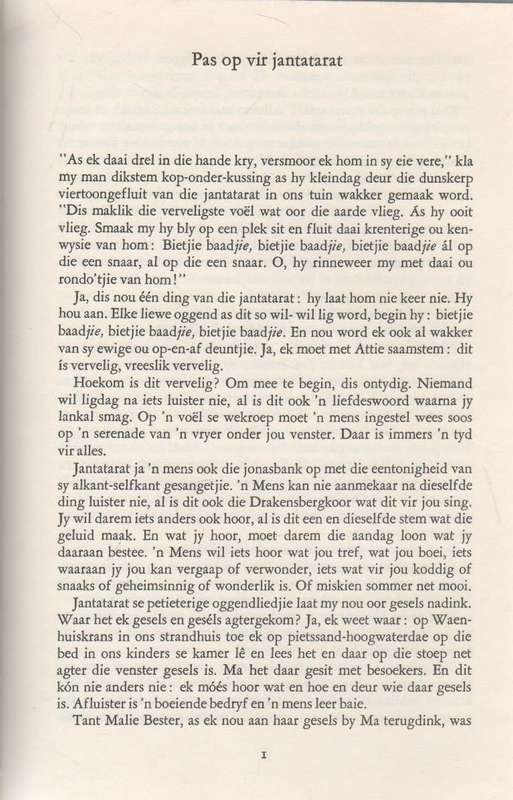 PAS OP VIR JANTATARAT - AUDREY BLIGNAUT (3 DE DRUK 1981)