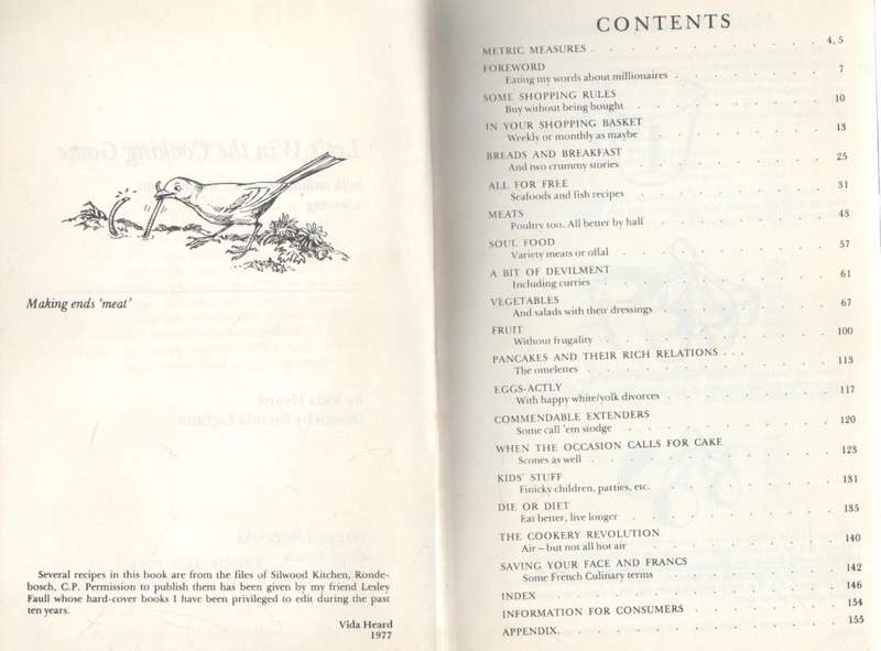 LET`S WIN THE COOKING GAME, WITH MILLIONARE MEALS AT A FEW CENTS A SERVING - VIDA HEARD (1977)