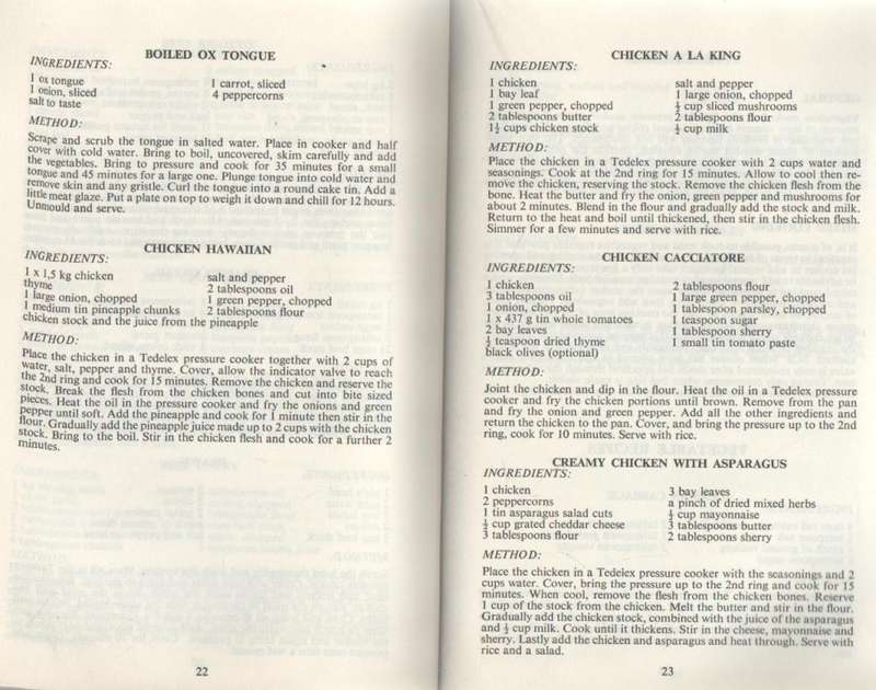 TEDELEX GEBRUIKSAANWYSINGS EN RESEPTE /RECIPES AND DIRECTIONS FOR USE