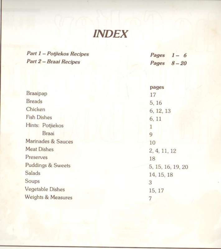 THE CALTEX POTJIEKOS AND BRAAI BOOK