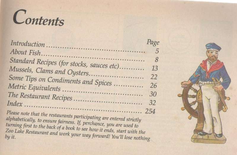 SEAFOOD SPECIALITIES FROM THE SOUTHERN AFRICA`S TOP RESTAURANTS- HILTON RICHFIELD (1986)