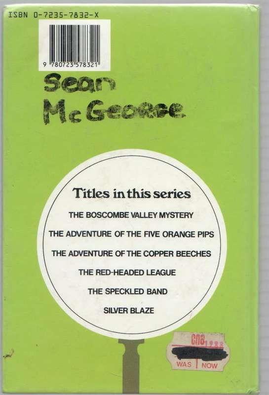 SHERLOCK HOLMES, THE BOSCOME VALLEY MYSTERY - SIR ARTHUR CONAN DOYLE (1986) TEEN