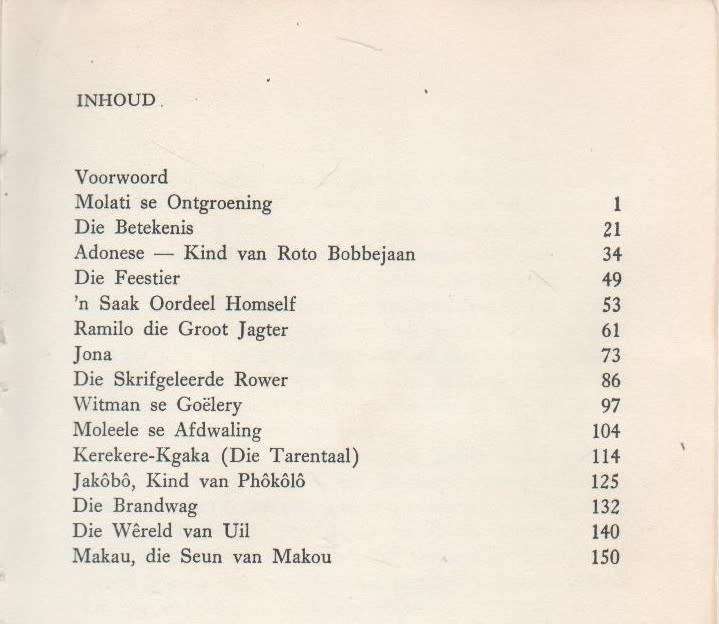 VERHALE VAN HANANWA - G H FRANZ (1965)