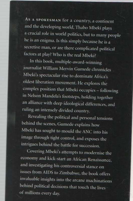 THABO MBEKI AND THE BATTLE FOR THE SOUL OF THE ANC - MERVIN GUMEDE (1 ST PUBL 2005)