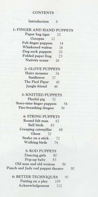EASY TO MAKE PUPPETS - JOY GAMMON (1996)