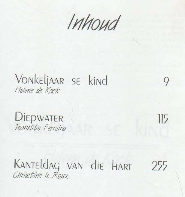 3 VAN DIE BESTES, HELENE DE KOCK, JEANETTE FERREIRA EN CHRISTINE LE ROUX (1 STE DRUK 2000)