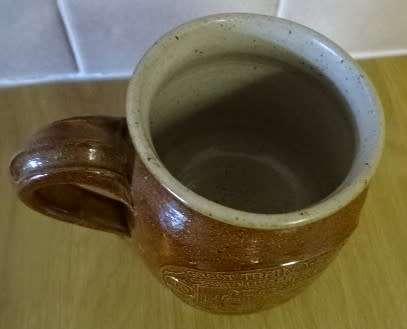 GREAT TRAIN RACE 1989 POTTERY MUG/ GROOT TREIN WEDLOOP PORT ELIZABETH - LOERIE