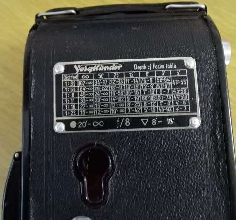 VINTAGE VOIGTLAENDER BESSA PROMINENT FOLDING CAMERA IN LEATHER HOLDER (1930-1940`S)