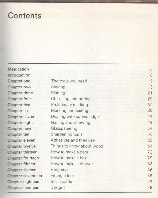 CARPENTRY FOR BEGINNERS - CHARLES H HAYWARD (1 ST PUBLISHED 1949)