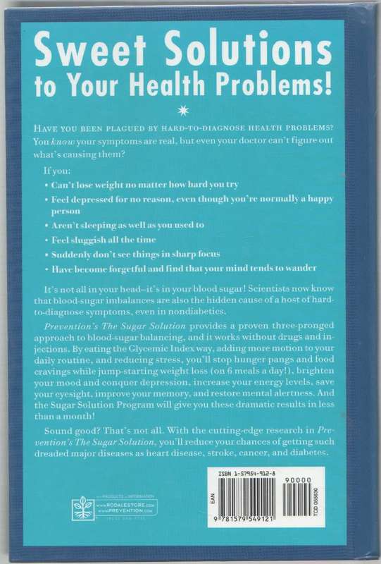 PREVENTION`S, THE SUGAR SOLUTION - SARI HARRAR (2004)
