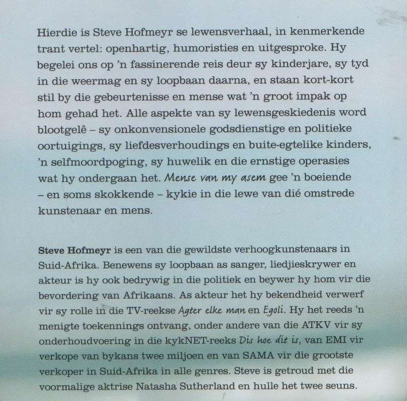 MENSE VAN MY ASEM - STEVE HOFMEYER (1 STE DRUK 2008)