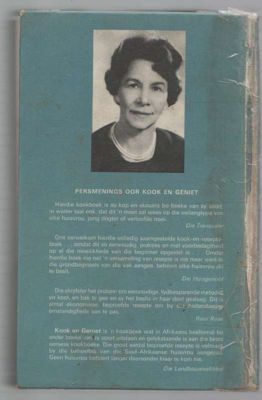 KOOK EN GENIET - S J A DE VILLIERS (10 DE DRUK 1975)