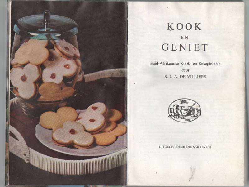 KOOK EN GENIET - S J A DE VILLIERS (10 DE DRUK 1975)