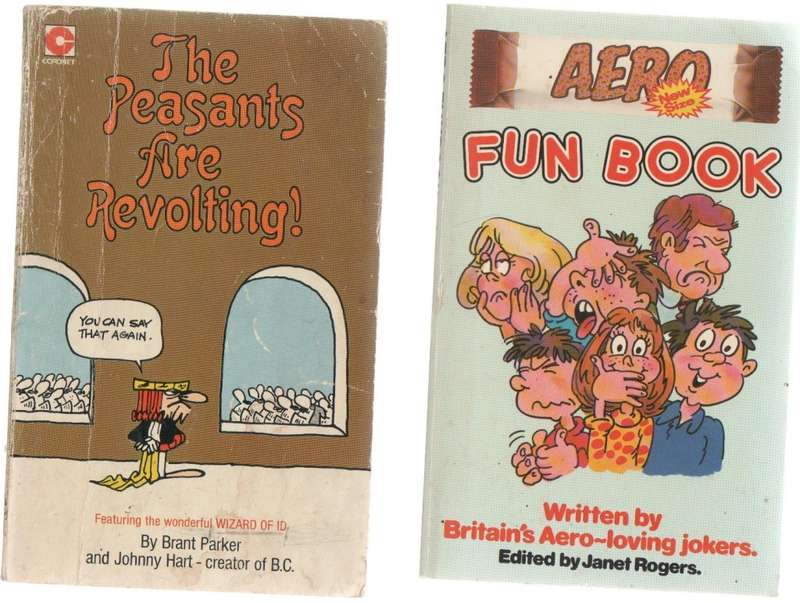 TWO PAPERBACKS , FUN BOOK AND THE PEASANTS ARE REVOLTING