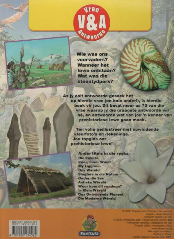 PREHISTORIESE LEWE, VRAE EN ANTWOORDE - CAROLINE DANIELS