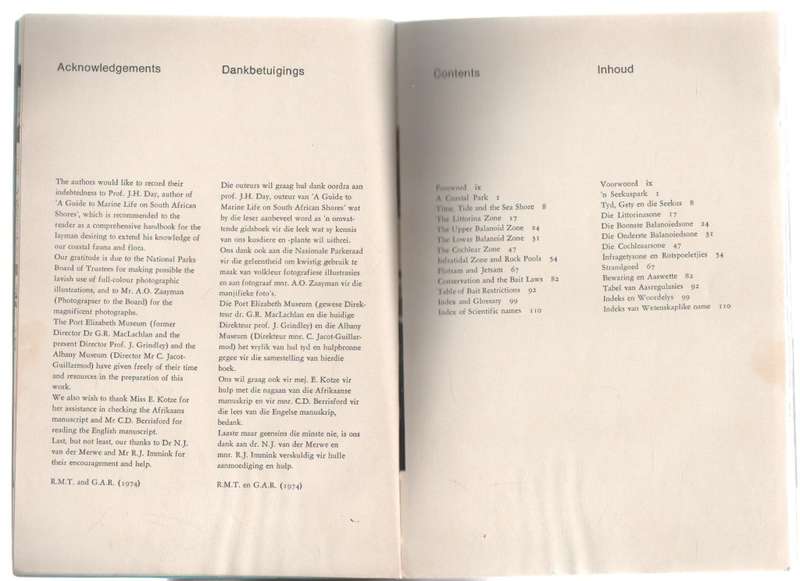 TSITSIKAMA SHORE / TSITSIKAMAKUS - RM TIETZ & DR G A ROBINSON (1974)