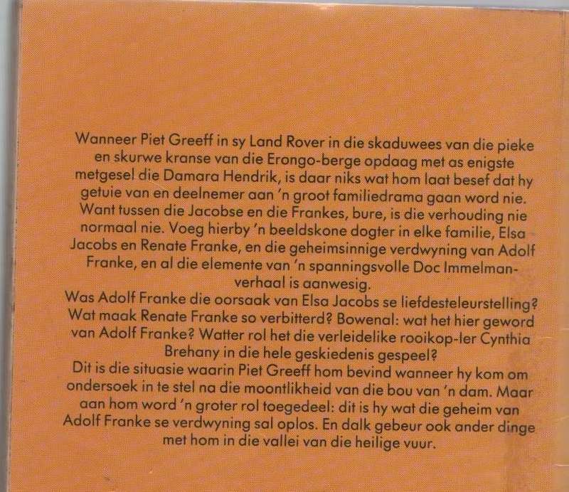 VALLEI VAN DIE HEILIGE VUUR - DOC IMMELMAN (2 DE UITGAWE 1993)