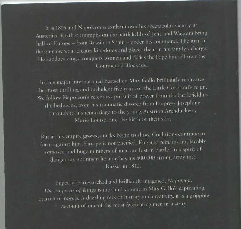 SET OF 4 PAPERBACKS IN THE NAPOLEON SERIES BY MAX GALLO (NUMBERS 1,2,3 AND 4)
