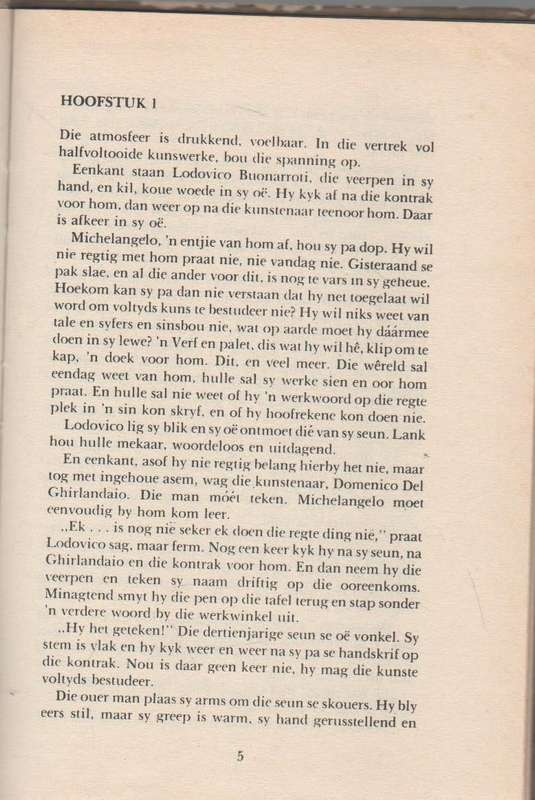 `N TYD OM LIEF TE HE, DIE LEWENSVERHAAL VAN MICHEL ANGELO - NELMARI KOCK (1 STE DRUK 1983)