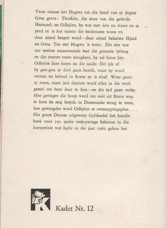 DIE WEDLOOP - POUL E KNUDSEN (KADET NO 12 - 1 STE DRUK 1962)