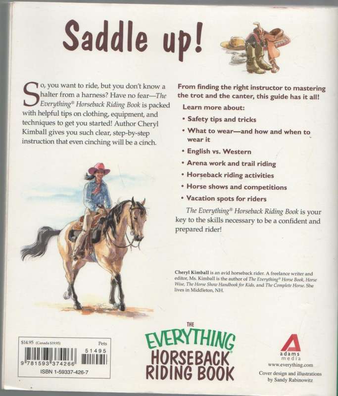 THE EVERYTHING HORSEBACK RIDING BOOK - CHERYL KIMBALL (2005)