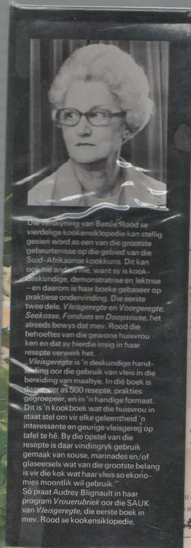 BETSIE ROOD SE GEREGTE MET SOUSE PASTAS GROENTES EN SLAAIE (1 STE DRUK 1975)