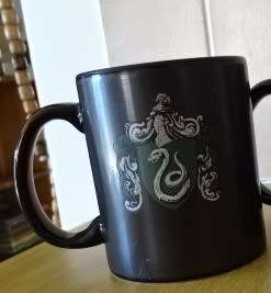 HARRY POTTER HUFFLEPUFF STONEWARE COFFEE MUGS, HUFFLEPUFF AND SLYTHERIN