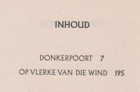 TRYNA DU TOIT OMNIBUS 8 DONKERPOORT EN OP VLERKE VAN DIE WIND (1 STE UITG 2013)
