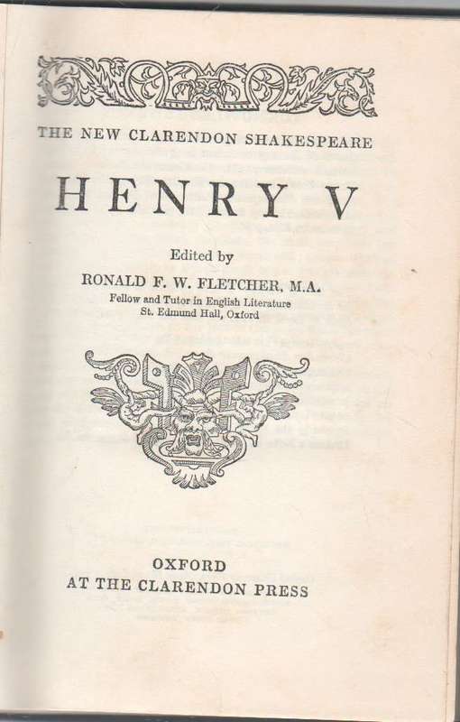 SIX HARD COVER BOOKS - THE NEW CLARENDON SHAKESPEARE  -VARIOUS TITLES