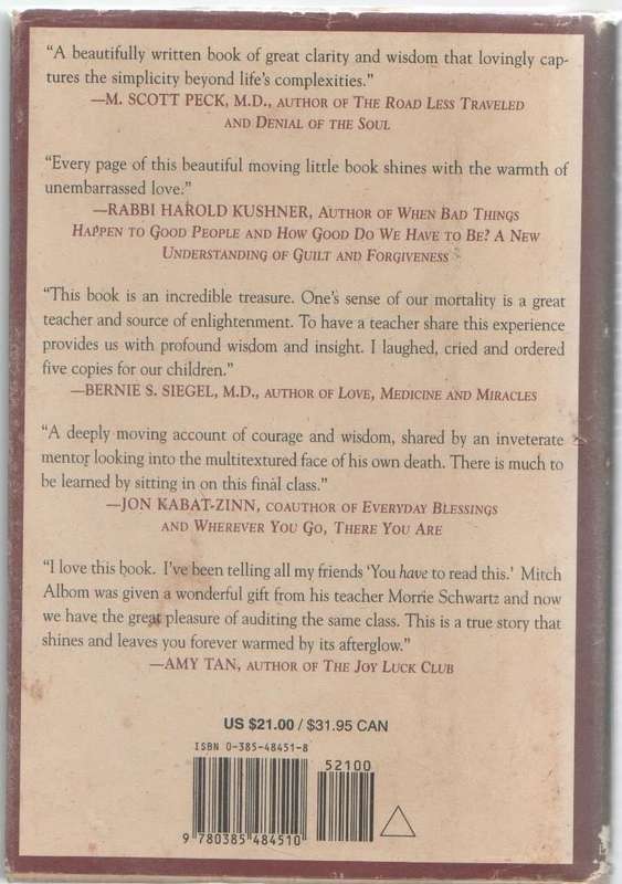 TUESDAYS WITH MORRIE - MITCH ALBOM (1997)