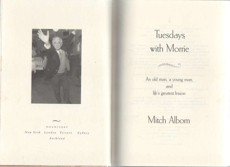 TUESDAYS WITH MORRIE - MITCH ALBOM (1997)