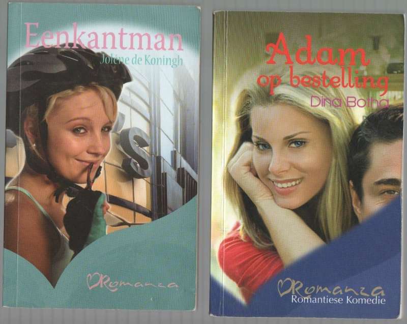VIER ROMANZA BOEKE, VERSKEIE TITELS , BLY MYNE, TROFEEVROU, ADAM OP BESTELLING, EENKANTMAN