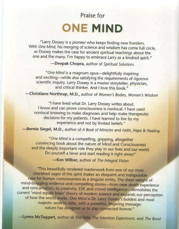 ONE MIND - LARRY DOSSEY (2013)