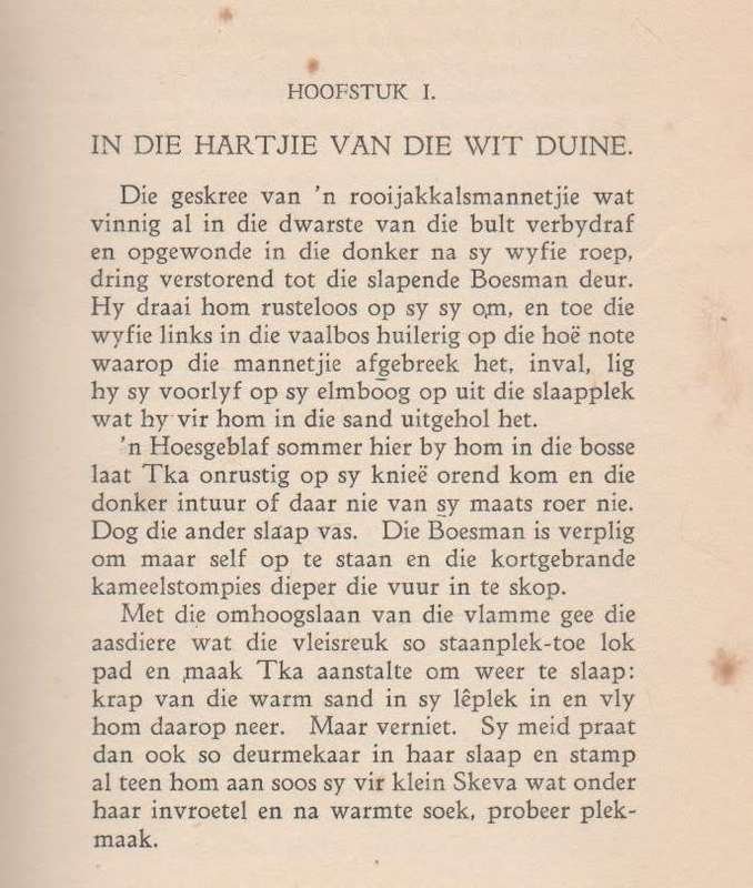 SKANKWAN VAN DIE DUINE - G C EN S B HOBSON (1936) BOESMANVERHAAL