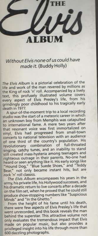 THE ELVIS ALBUM - MILLIE RIDGE (1 ST PUBLISHED 1991)