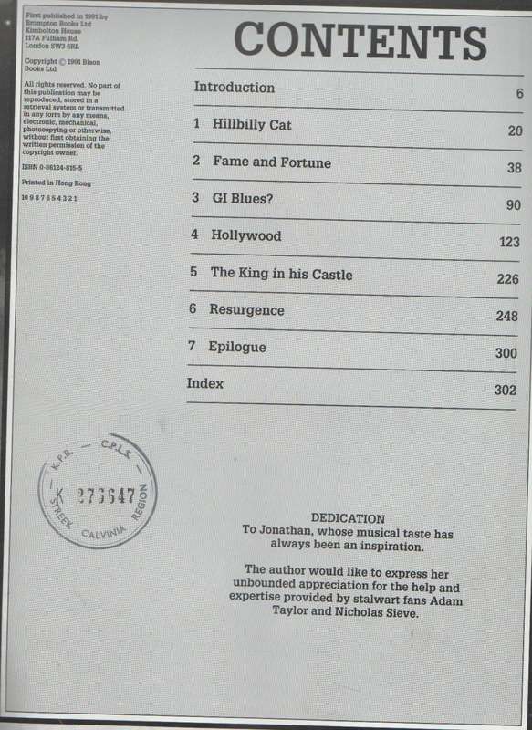 THE ELVIS ALBUM - MILLIE RIDGE (1 ST PUBLISHED 1991)