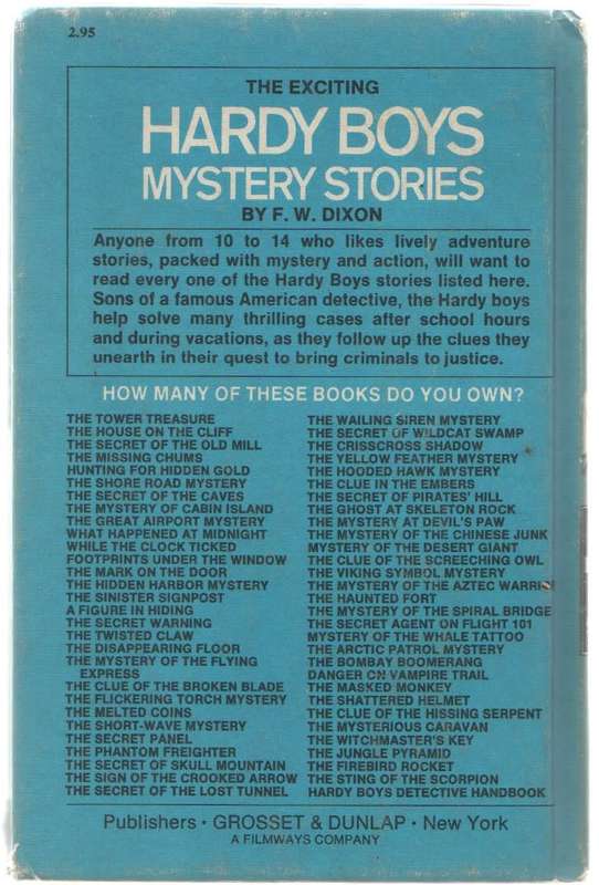 THE HARDY BOYS THE CLUE IN THE EMBERS NO 35 - FRANKLIN W DIXON (1972)