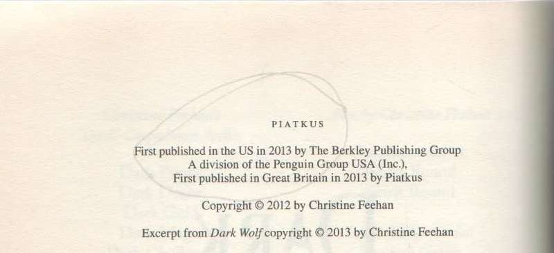 DARK LYCAN A CARPATHIAN NOVEL - CHRISTINE FEEHAN (1 ST PUBLISHED 2013)