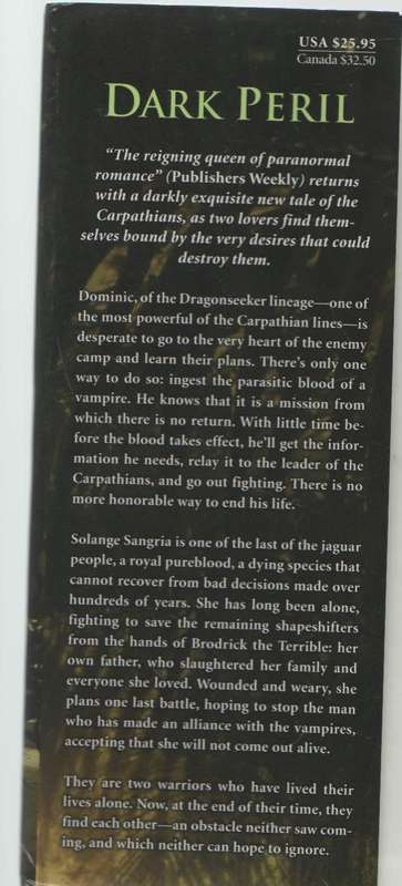 DARK PERIL - CHRISTINE FEEHAN ( 1ST PUBLISHED 2010)
