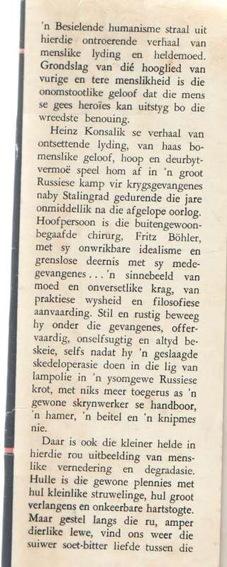 DIE SNYDOKTER VAN STALINGRAD - HEINZ G KONSALIK (1965)