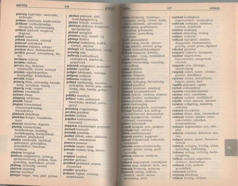 V B G VEELSYDIGE BLOKRAAISEL GIDS - DRIENIE SWART (1 STE UITGAWE 1987)