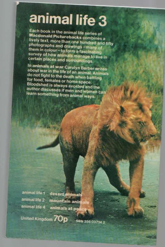 ANIMALS AT WAR - CAROLYN BARBER (1971)