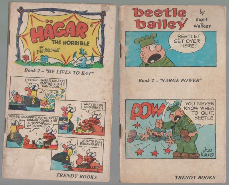 TWO COMICS: BEETLE BAILEY BY MORT WALKER & HAGAR THE HORRIBLE BY DIK BROWNIE